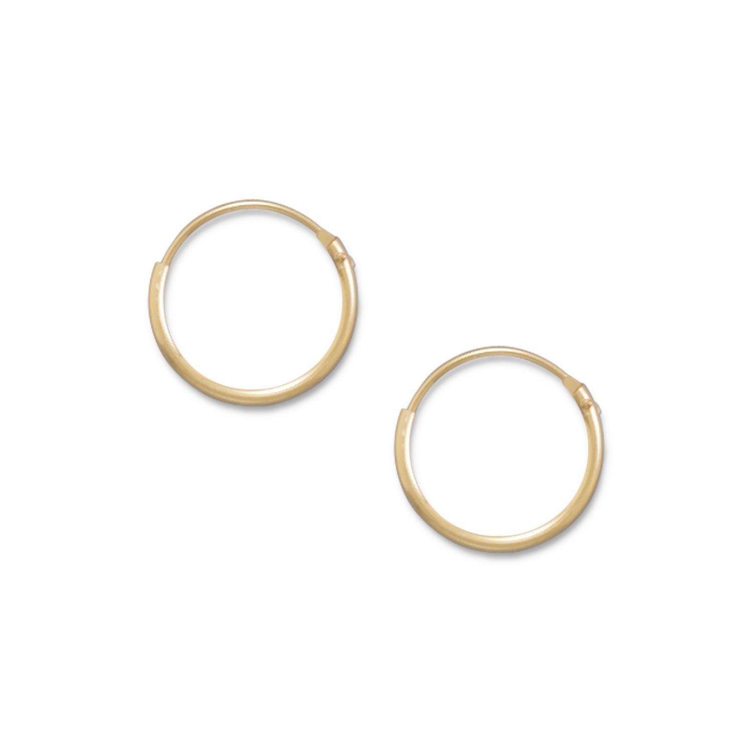 14/20 Gold Filled 1mm x 12mm Hoops
