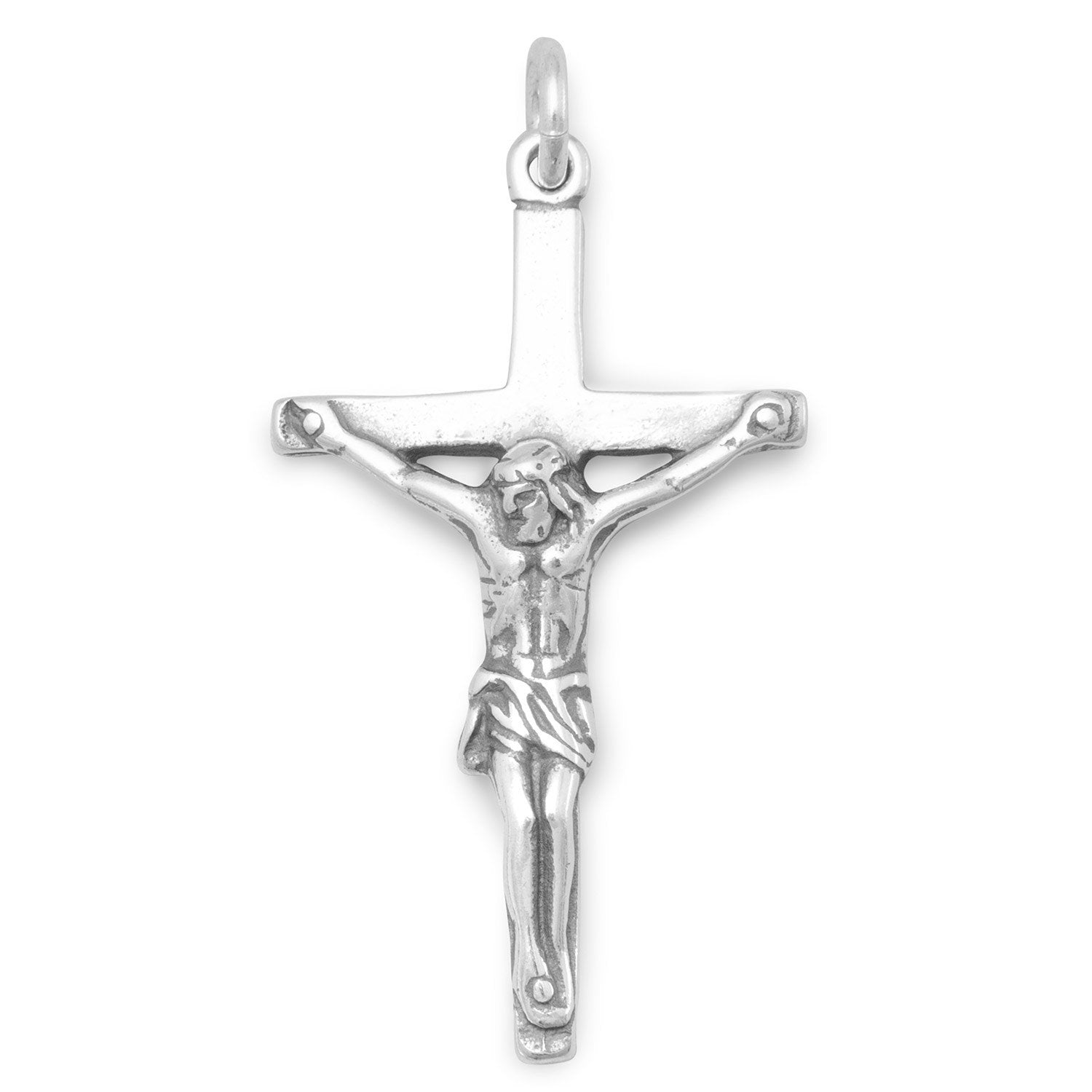 Oxidized Crucifix Pendant