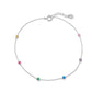 9.25"+1" Muli Color Beaded Anklet
