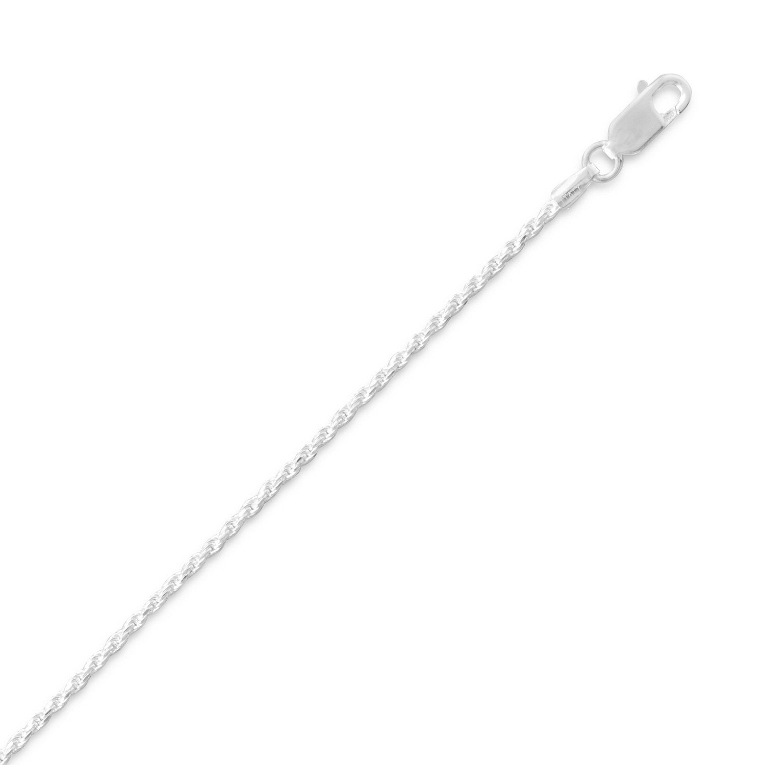Diamond Cut Rope Chain (1.3mm)